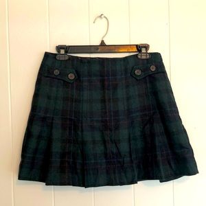 VINTAGE GAP pleated plaid skirt